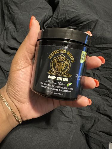 Customer photo review of Respected Roots Body Butter (Original Scent 8oz)
