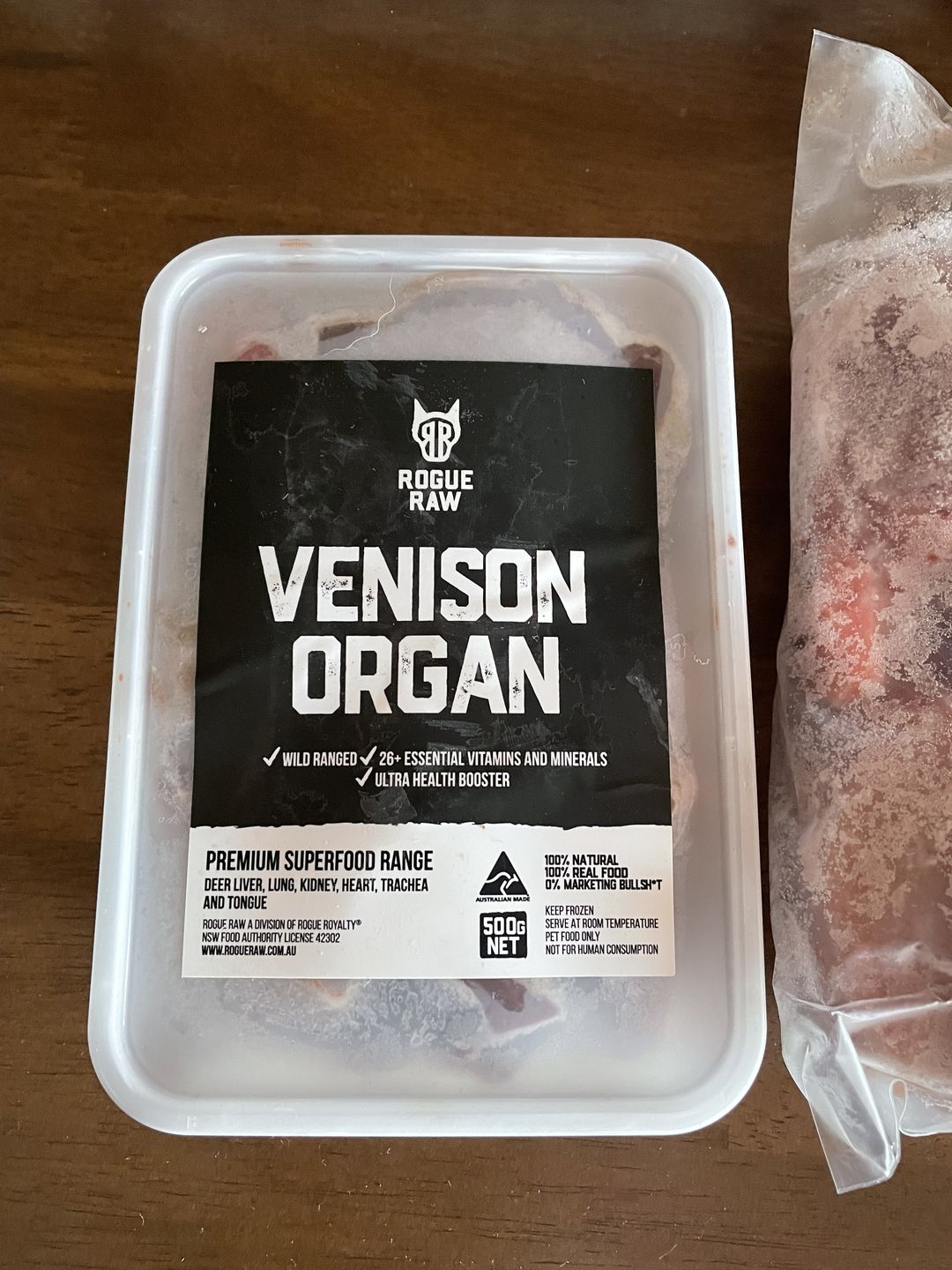 Customer photo review of Primal Venison Organ Mix (500g)