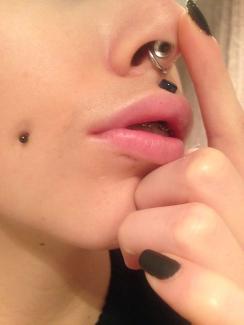 Customer photo review of Piercing Aftercare Spray - Soothes & Cleanses All Piercing Types   - 4oz