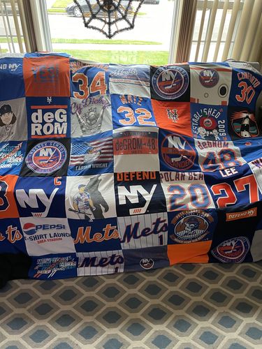 T-shirt quilt featuring new york mets by Lise from NY