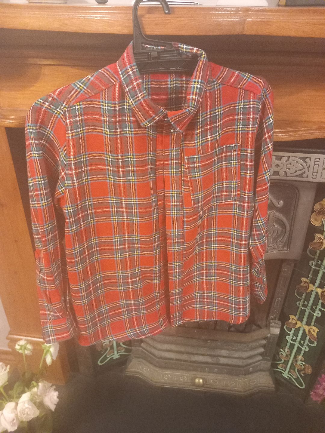 Customer photo review of Red Tartan Brushed Cotton Fabric