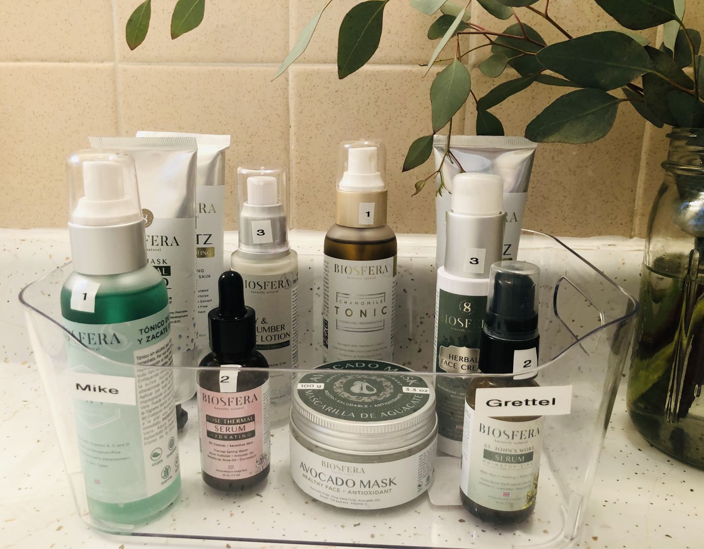Customer photo review of Dry Skin Facial Kit