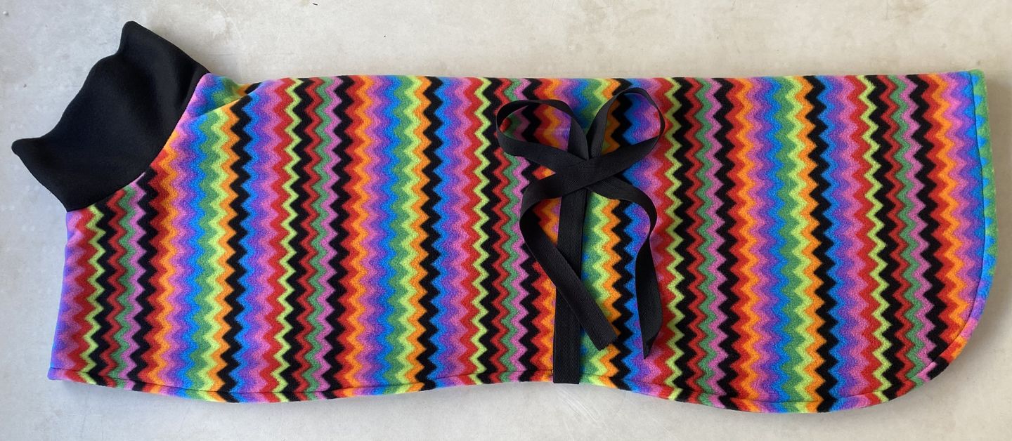 Customer photo review of Multicoloured Zig Zag Anti Pill Polar Fleece