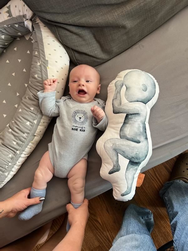 Customer photo review of Birth Pillow Watercolor One