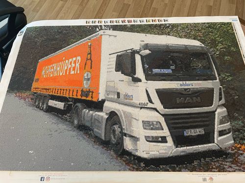 Customer photo review of Dein Wunschmotiv - als Diamond Painting  (eckige Steine)