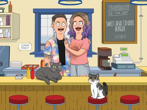 Customer photo review of Bob’s Burgers Custom Portrait