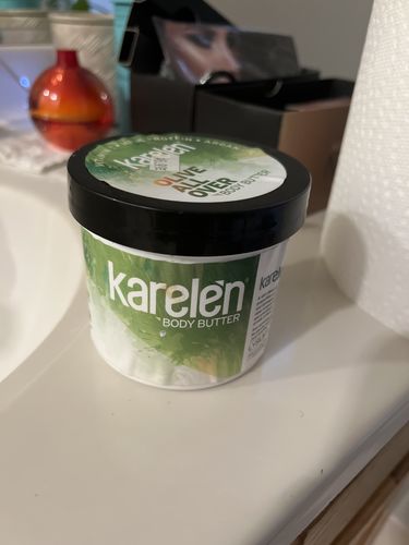 Customer photo review of Karelen Body Butter Olive All Over 12 Oz.