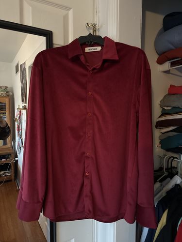 Customer photo review of RT No. 2521 VELVET BUTTON UP COLLAR SHIRT