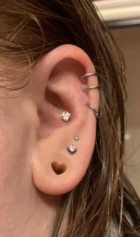 Customer photo review of Piercing Aftercare Spray - Soothes & Cleanses All Piercing Types   - 4oz