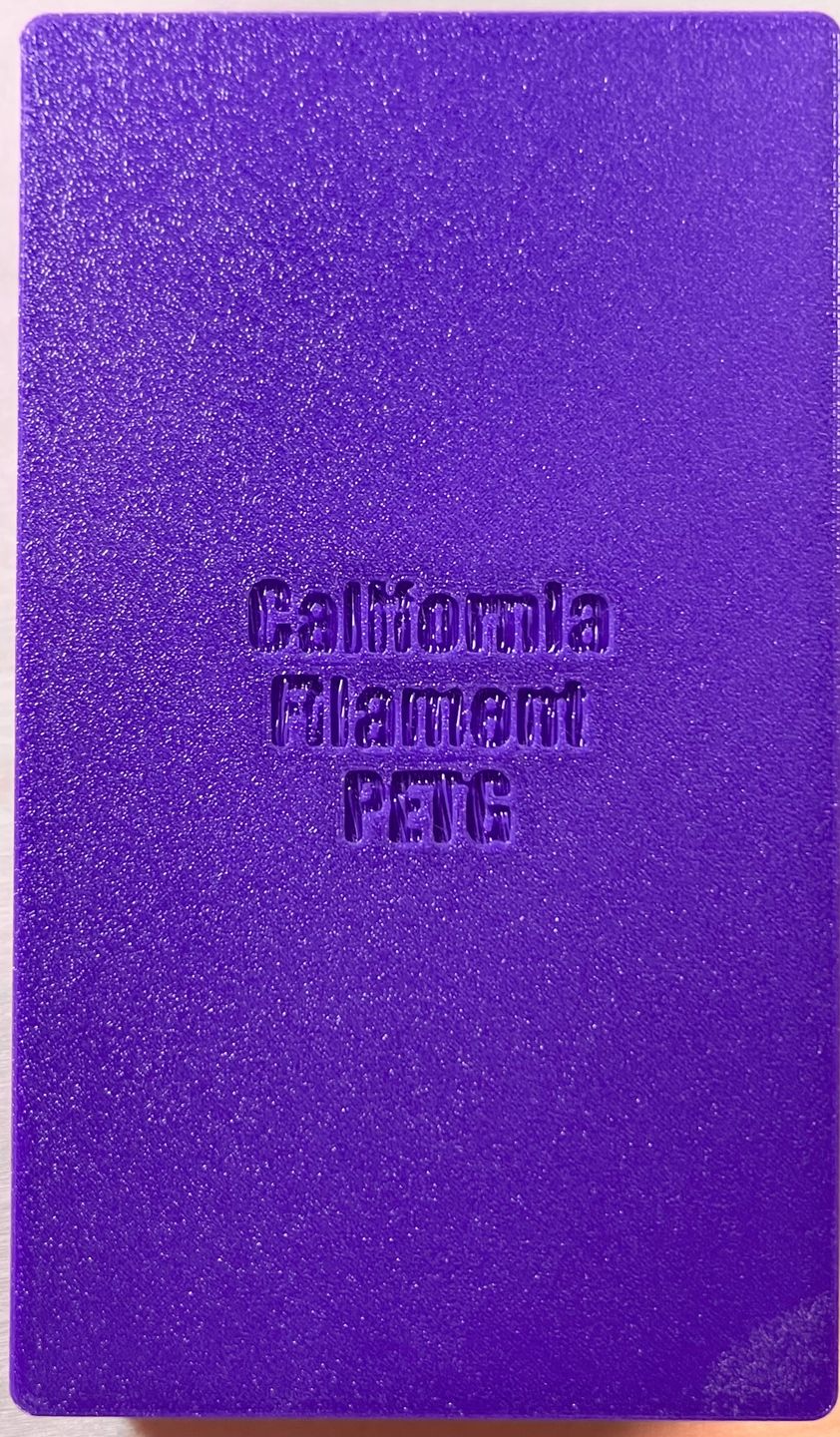Customer photo review of Violet PETG Filament 1.75mm