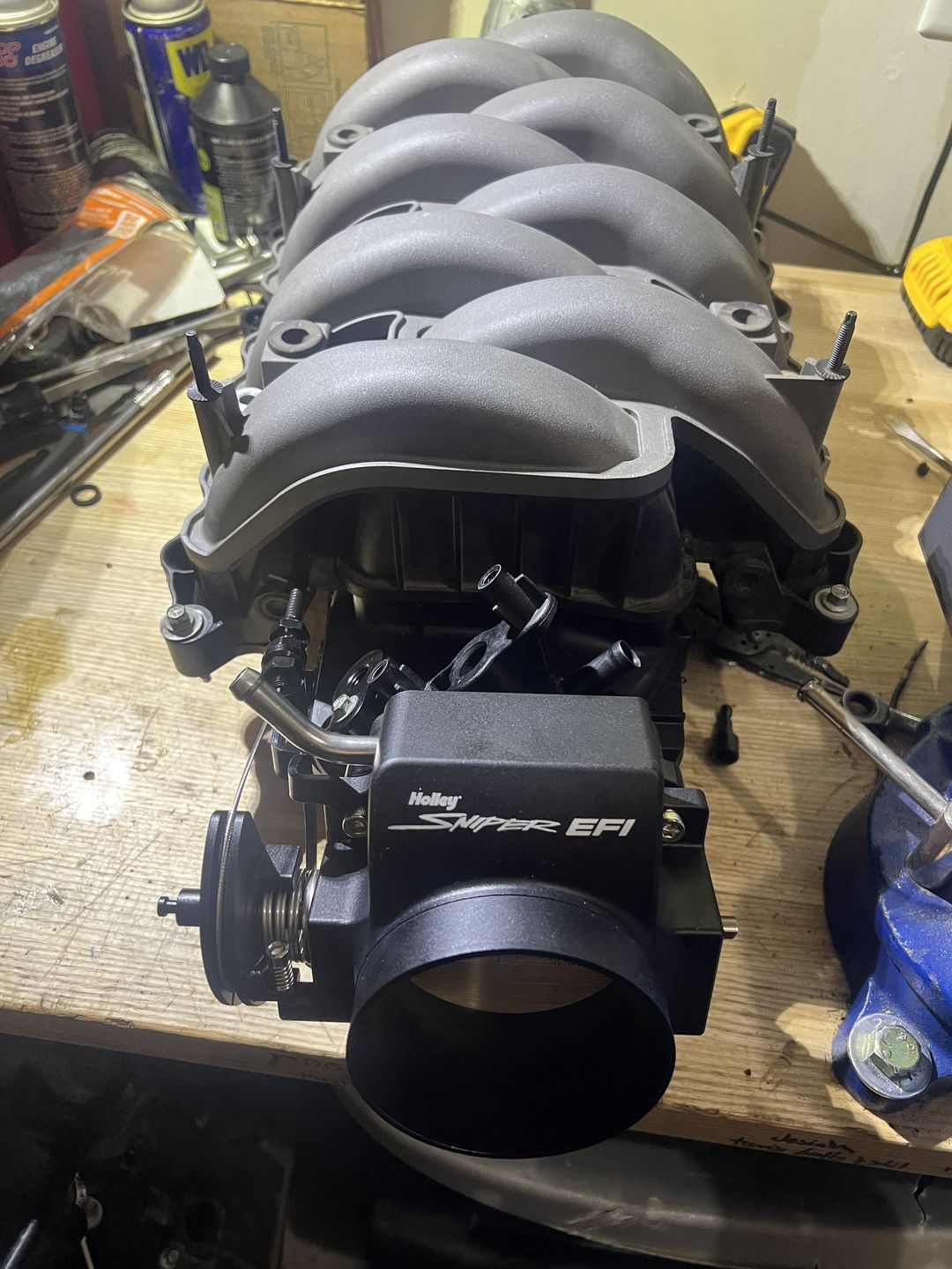 Customer photo review of Motion Throttle Cable Bracket for ICON 92/102mm for Motion Raceworks / Lokar Cable 18-11009-1