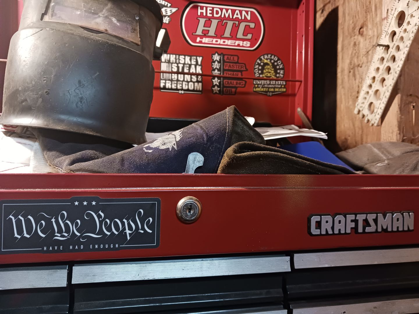Customer photo review of Whiskey Steak Freedom Decal
