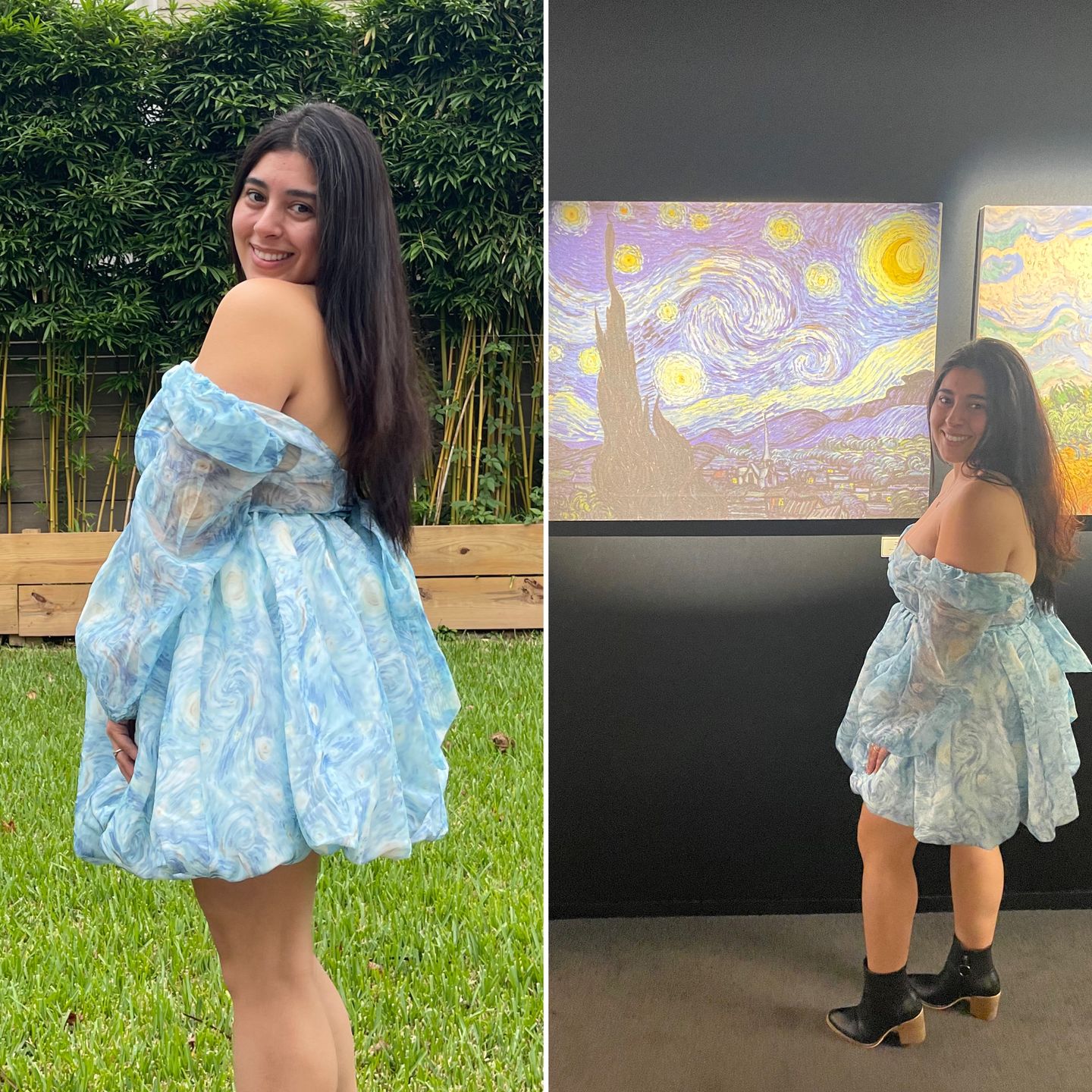 Customer photo review of Starry Night short fairy dress