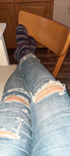 Customer photo review of Dżinsy slim dla kobiet z wysokim stanem