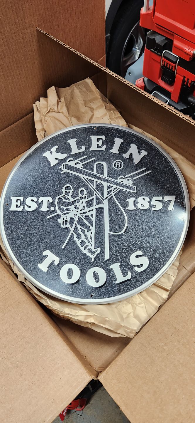 Customer photo review of Klein Tools Lineman Sign