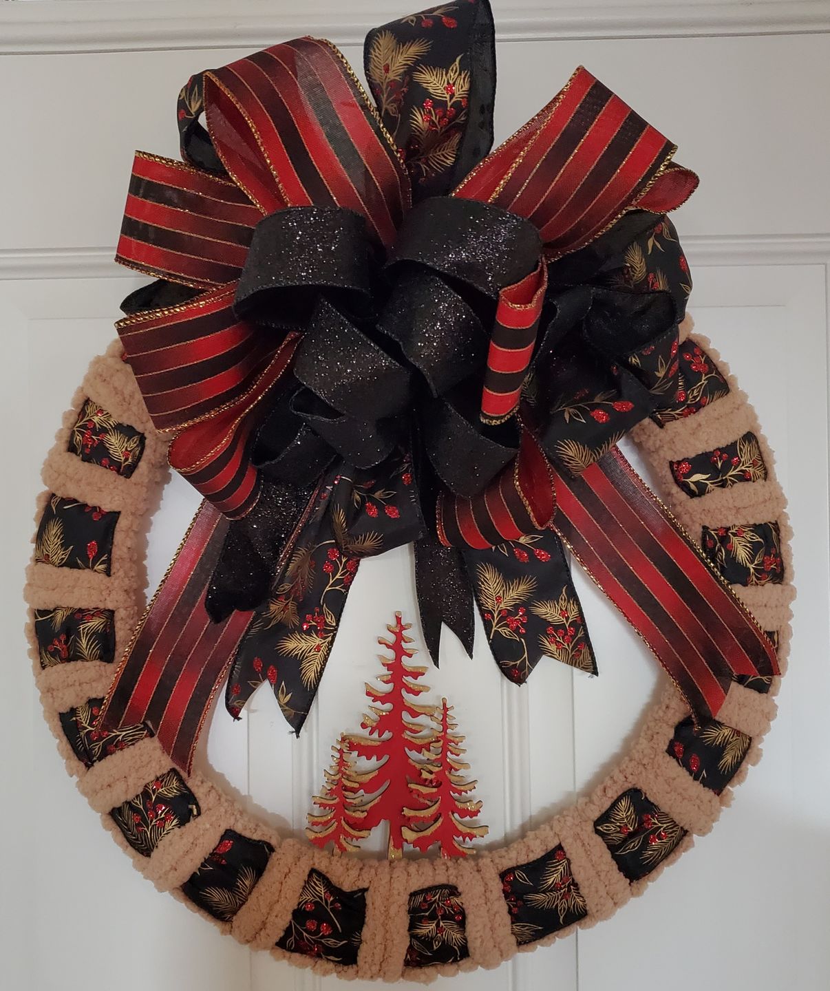 Customer photo review of Unfinished Wood Pine Tree Shape - Craft - up to 36"