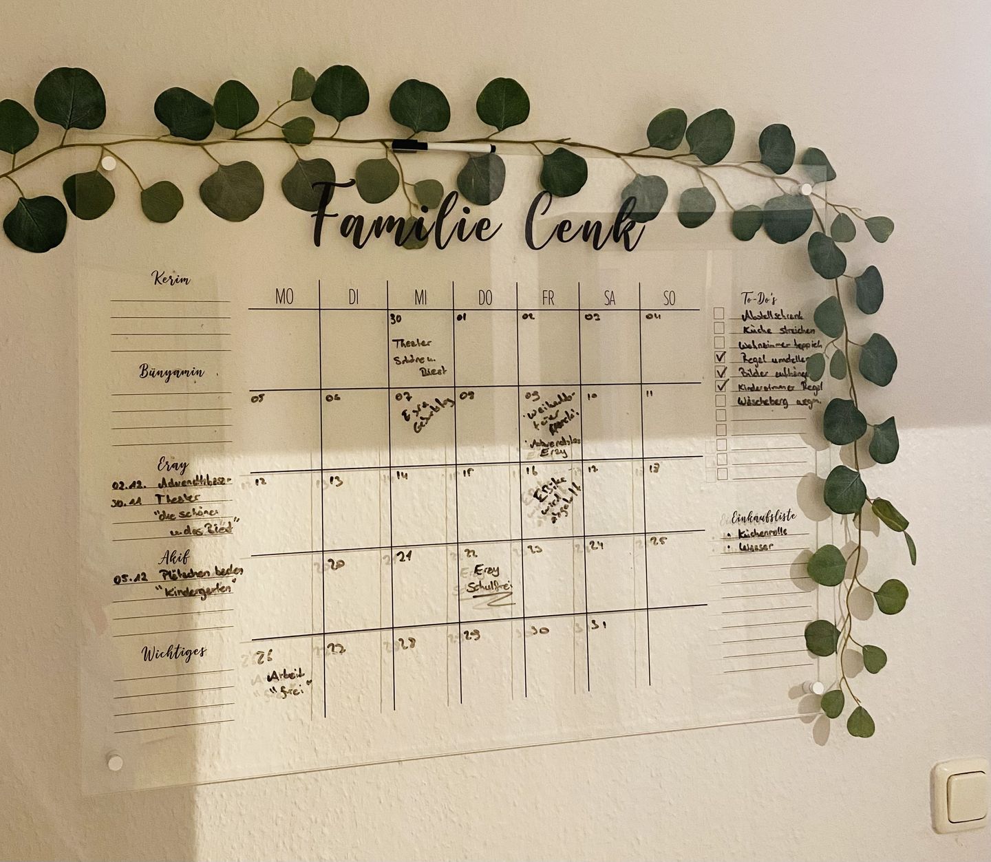 Customer photo review of 5-Namen Familienplaner