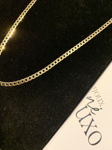 Customer photo review of 10KT Gold Mini Gentle Curb Chain 006