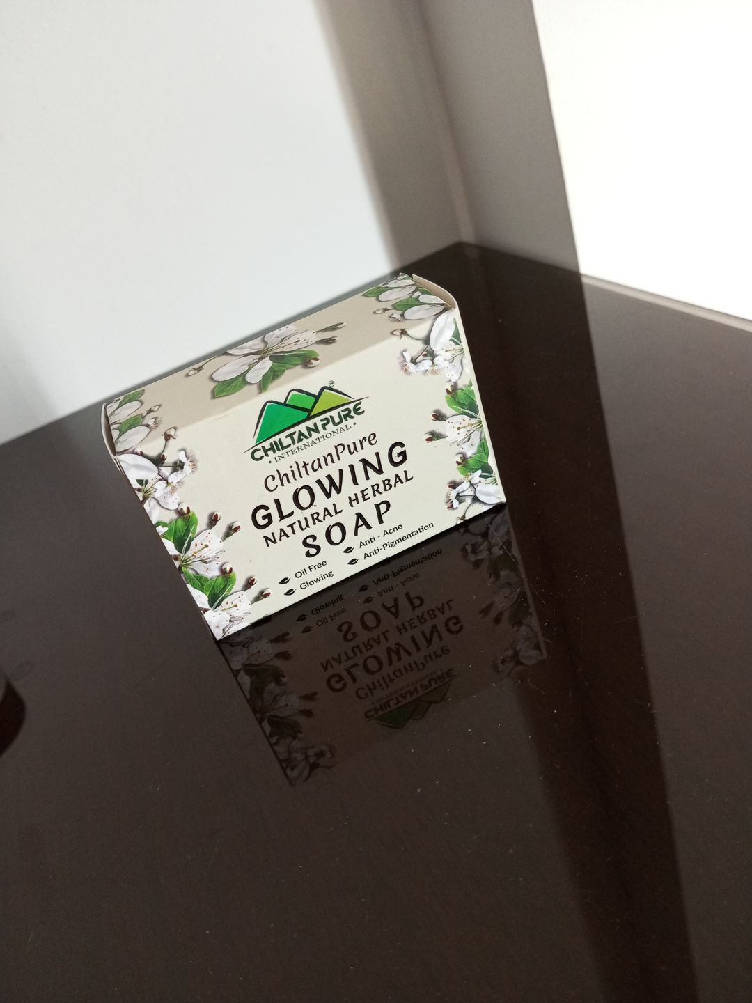 Customer photo review of Glowing Natural Herbal Soap – Oil Free, Anti – Acne, Anti – Pigmentation & Enhances Skin’s Youthful Glow!! 110gm