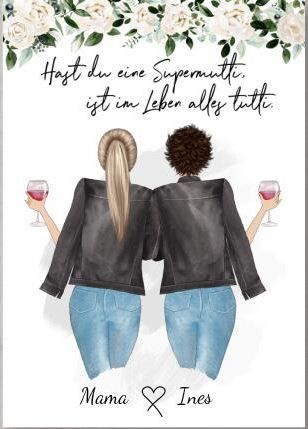 Customer photo review of Mutter & Tochter - Personalisiertes Poster