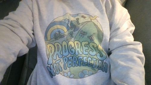 Customer photo review of Progress Not Perfection (Turtles & Rainbow)