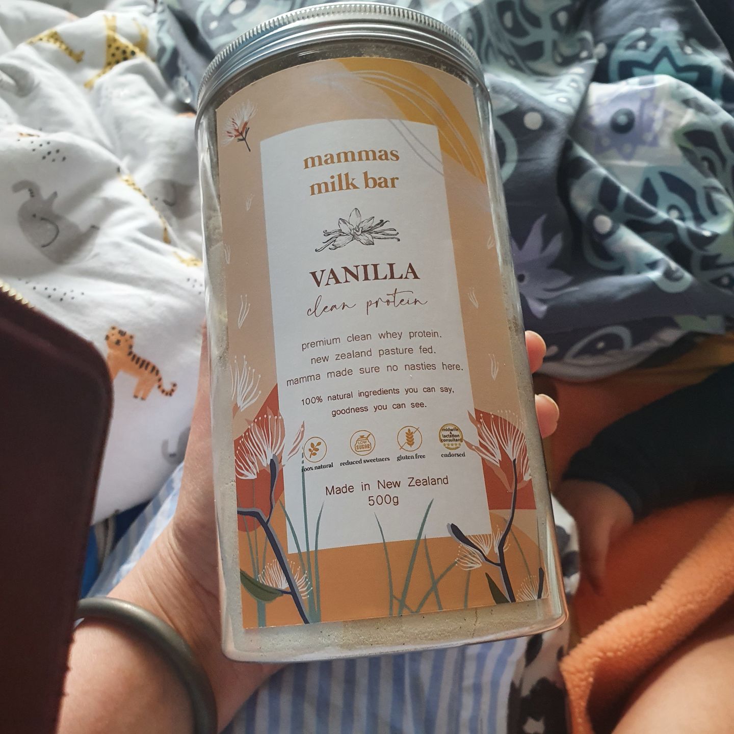Customer photo review of Vanilla Premium Whey Protein