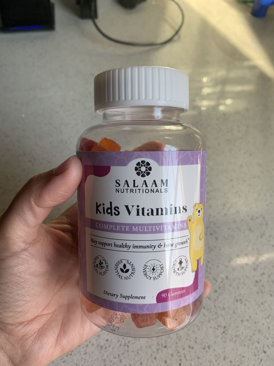Customer photo review of Kids Gummy Multivitamins (90 count)