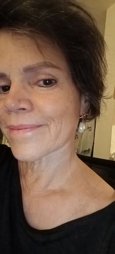 Customer photo review of CHRISSY - Baroque Pearl Earrings