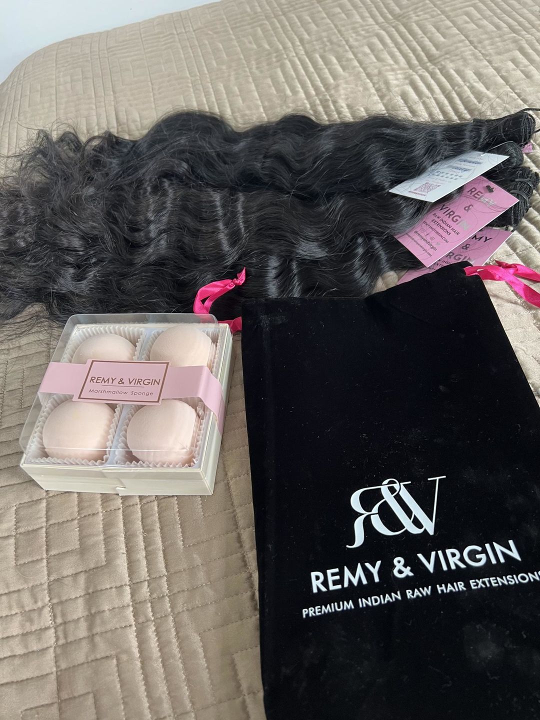 Customer photo review of Raw Indian Curly Hair