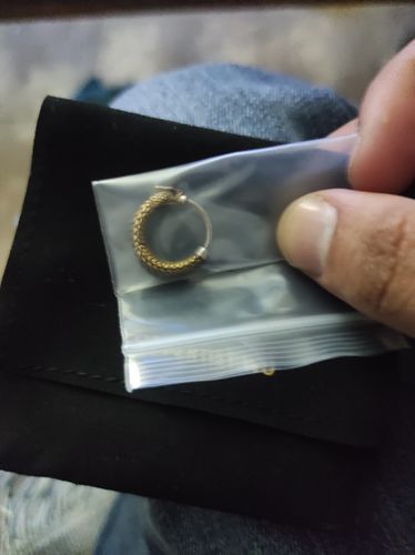 Customer photo review of Ouroboros Earrings