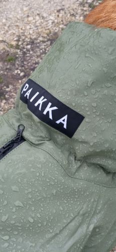 Customer photo review of Visibility Winter Jacket Green for Dogs