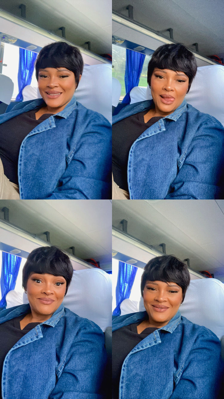Customer photo review of Pixie cut