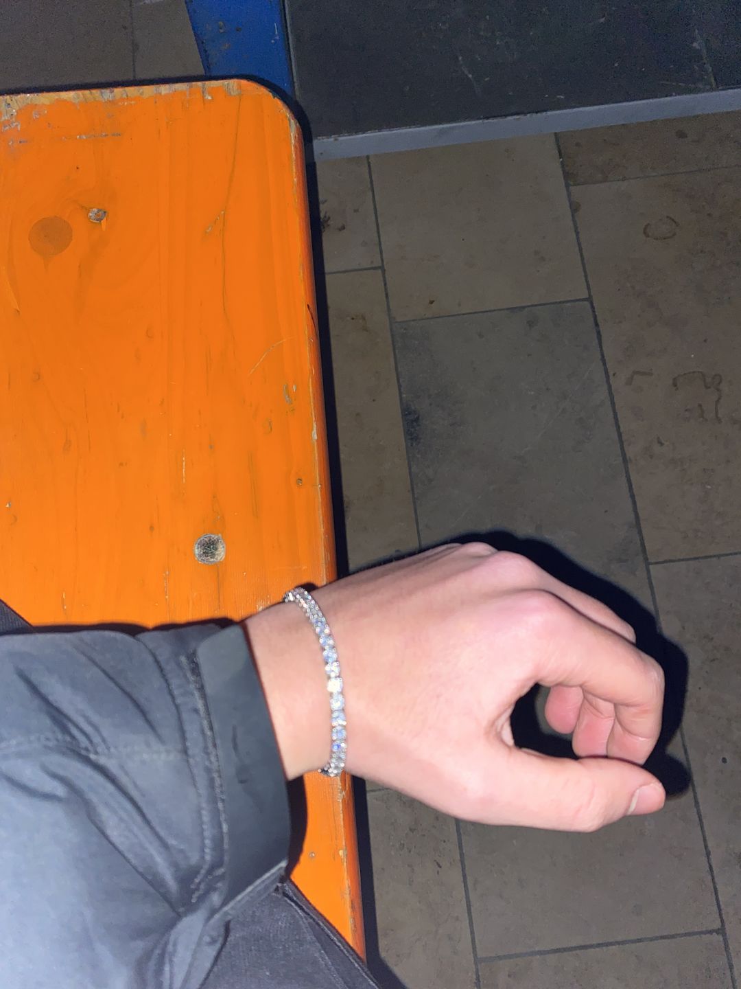 Customer photo review of TENNISBOY. - 4MM WHITE GOLD