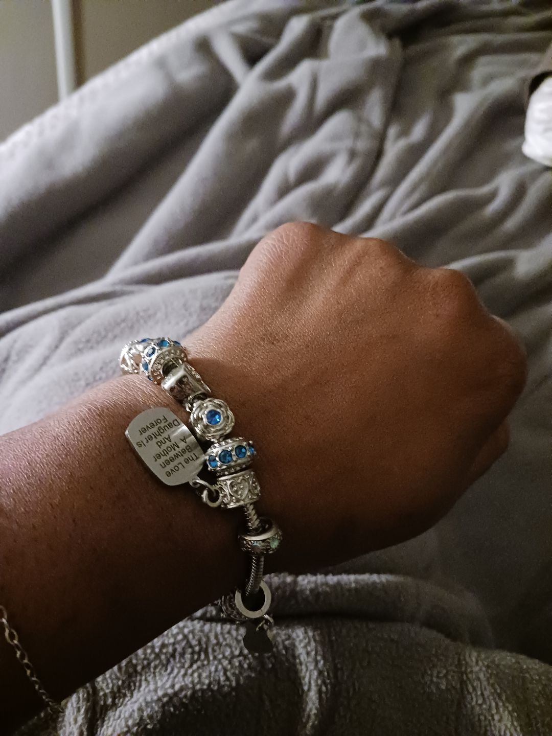 Customer photo review of Mother Daughter Eternal Love Bracelets