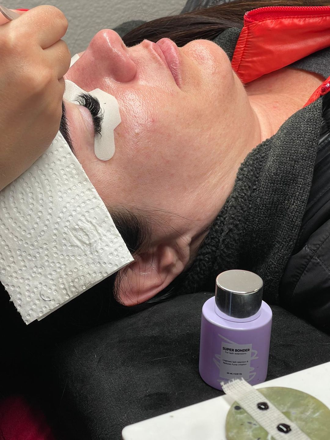 Customer photo review of SUPER BONDER FOR LASH EXTENSIONS