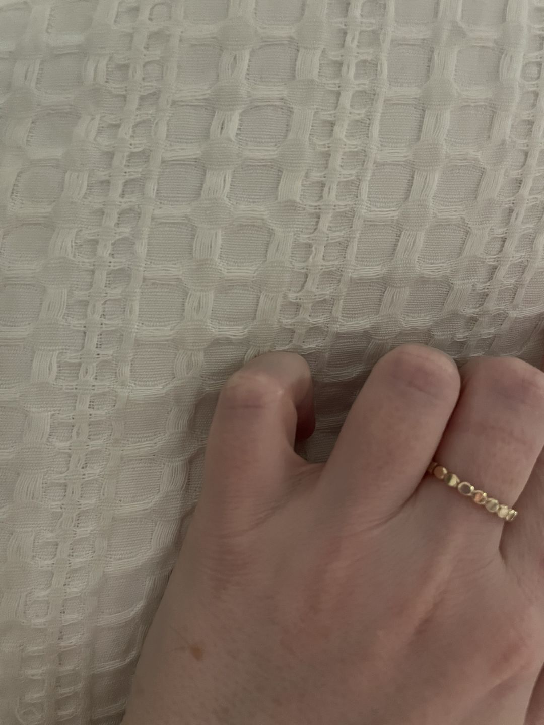 Customer photo review of Flat Beaded Ring