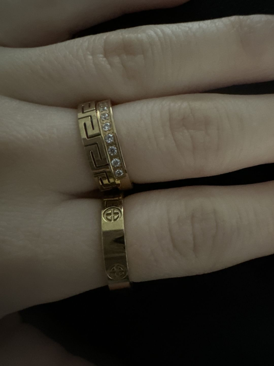 Customer photo review of Troja Ring | 18K vergoldet