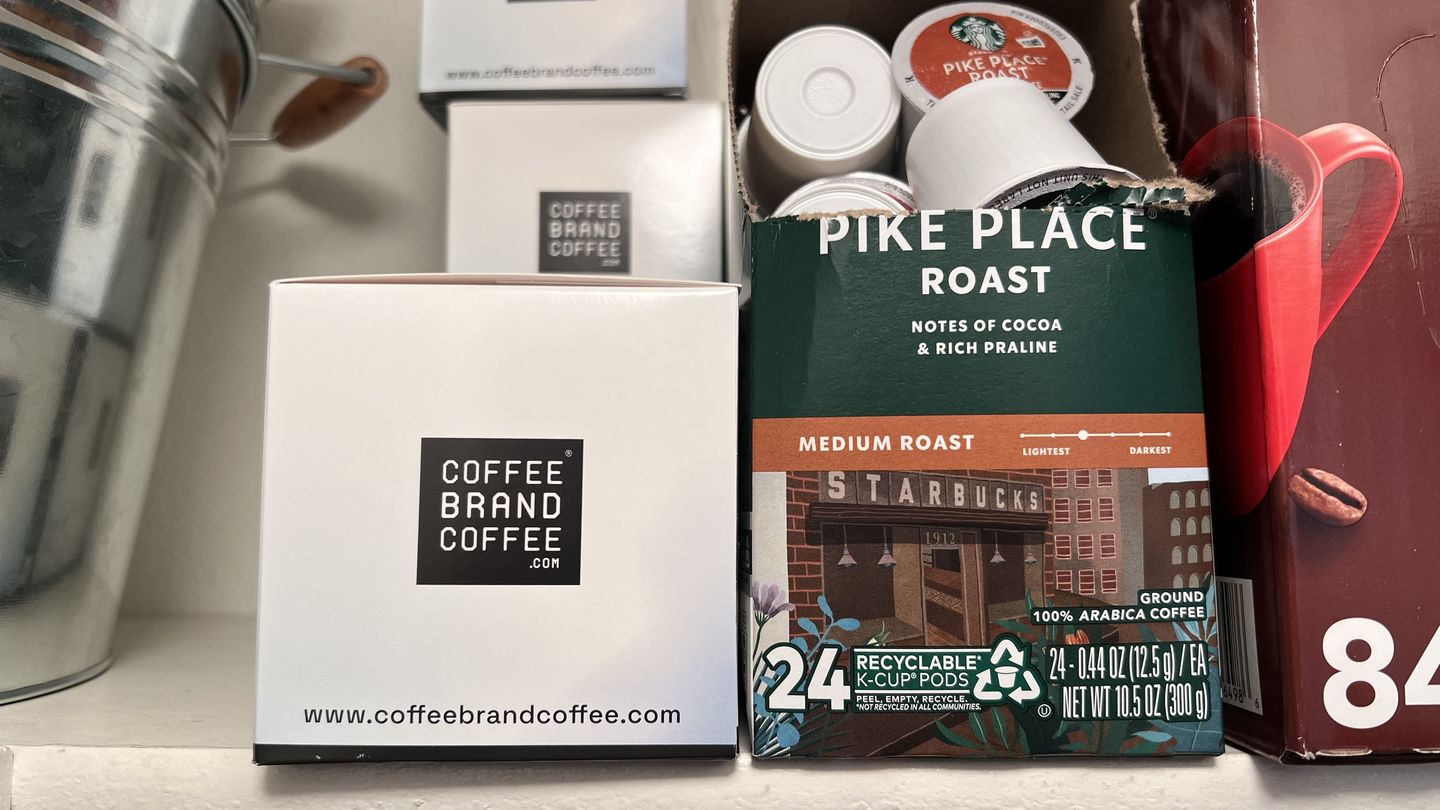 Customer photo review of Dark Roast Kcups