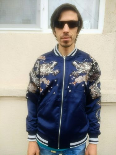 Customer photo review of Double Dragon & Phoenix Sukajan Souvenir Jacket