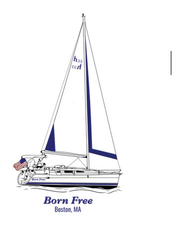 Customer photo review of Custom Digital Boat Artwork