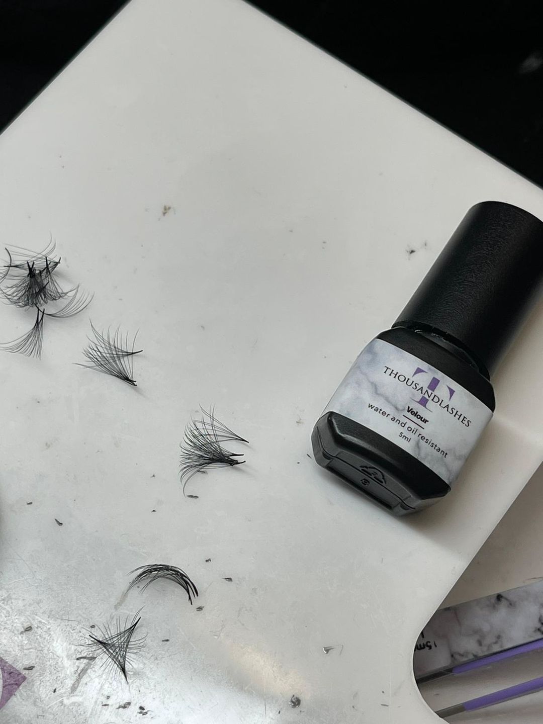 Customer photo review of VELOUR LASH ADHESIVE