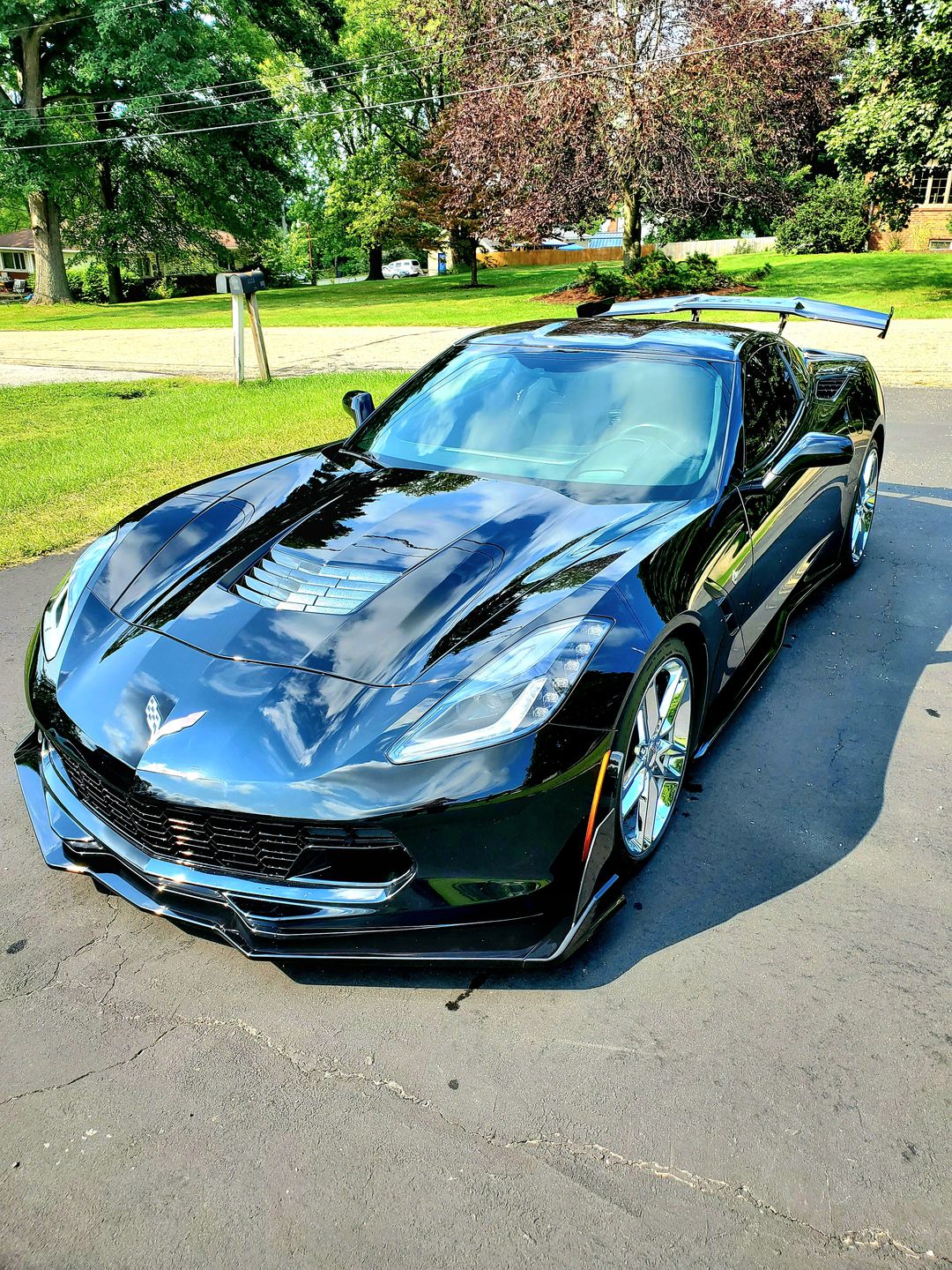 Customer photo review of Corvette C7 ZR1 ZTK Conversion Rear Spoiler High Wing