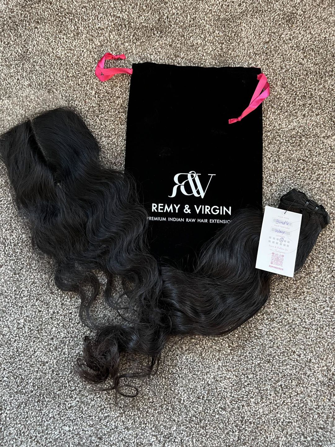 Customer photo review of Raw Indian Wavy Lace Closure