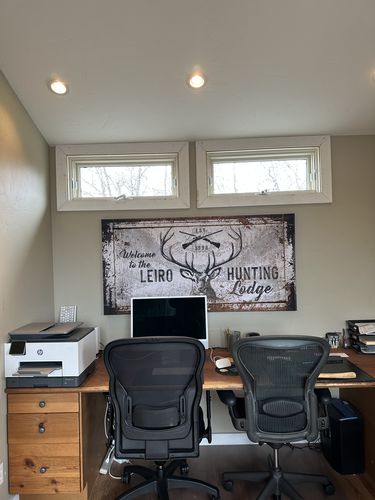 Customer photo review of Hunting Lodge Signs or Deer Camp Signs Personalized