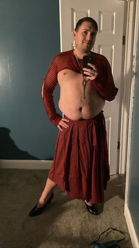 Customer photo review of Mens Sexy Cutout Knit Long Sleeves Crop Top SKUI89733