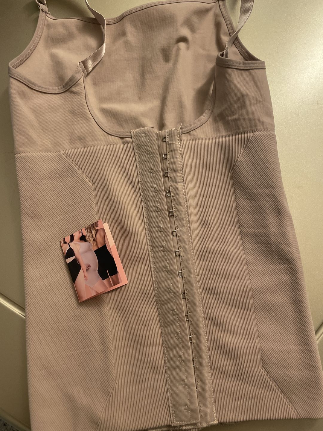 Customer photo review of Microfiber Shoulder Straps Back Support Waist and Abdomen Control Corset