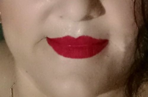 Customer photo review of Labial Indeleble Olé! Cereza, 4.5 g
