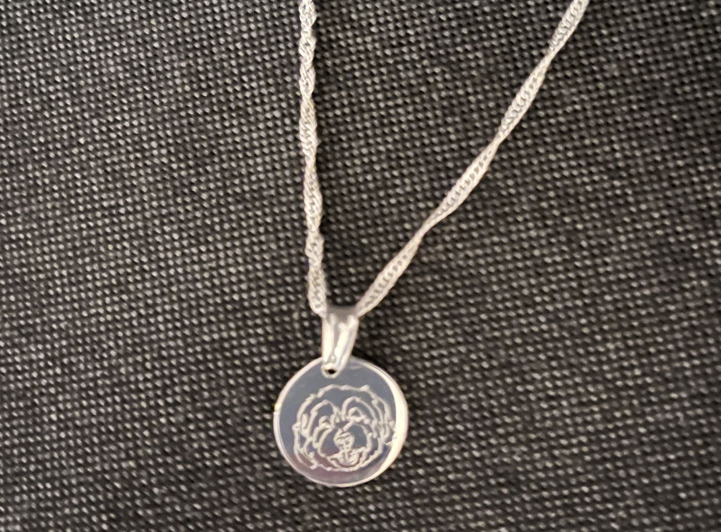 Customer photo review of Custom Big Love Necklace