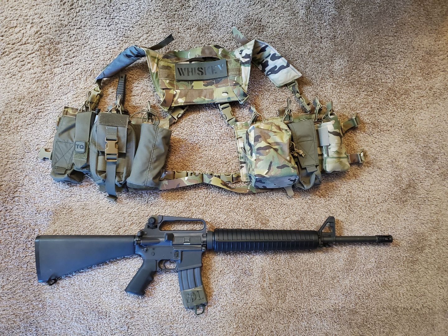 Customer photo review of AR Chest Rig Split Front 6 Mag