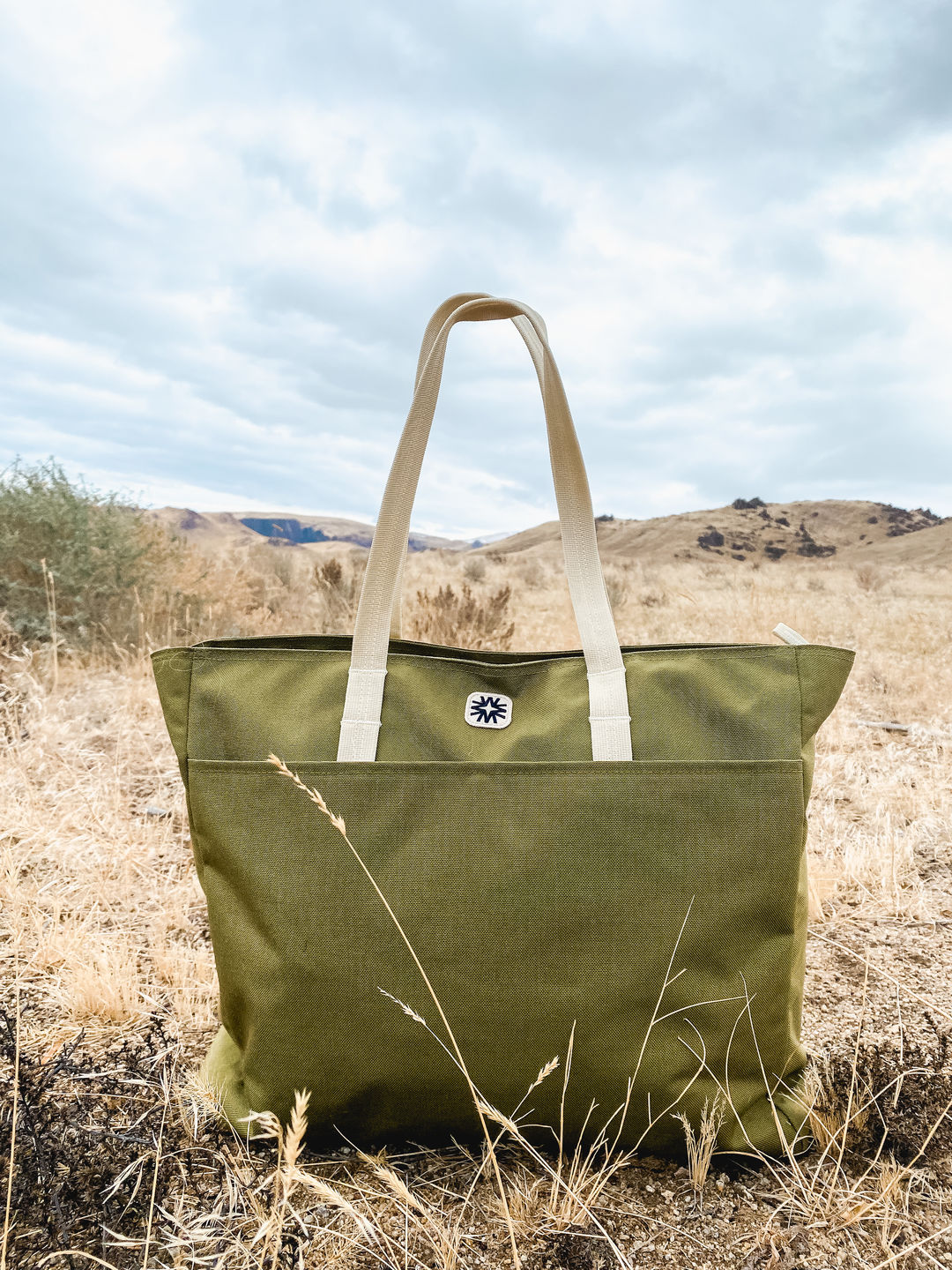 Customer photo review of Valley Tote Olive